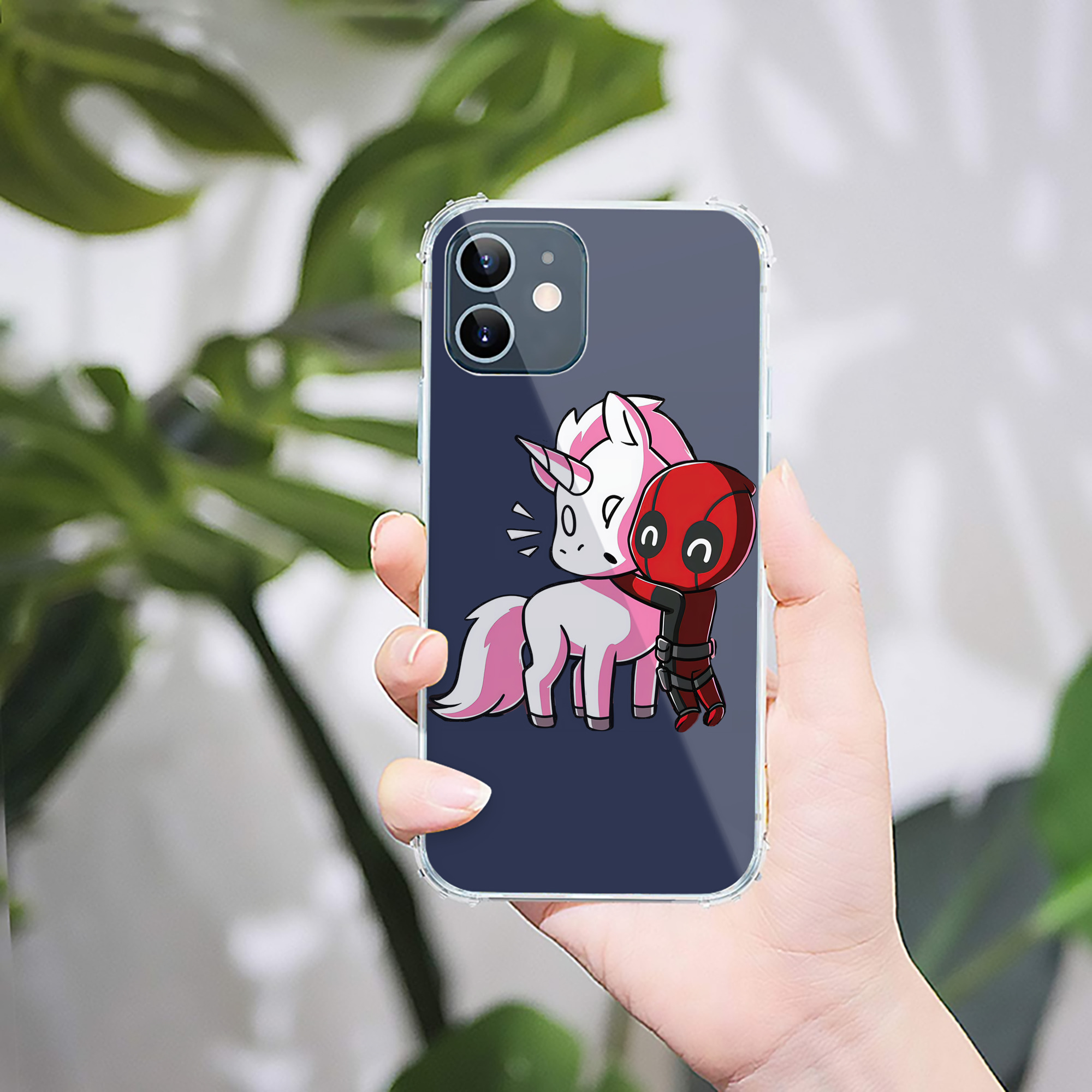 （画像用） Deadpool デッドプール 【iPhone 12シリーズ対応】透明スマホケース（クリアソフトケース）